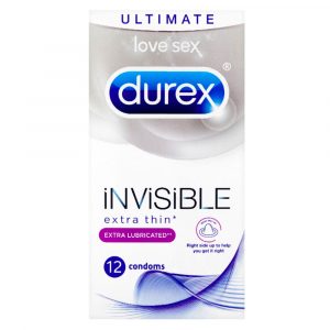 Durex Invisible Extra Lubricated Condoms x 12