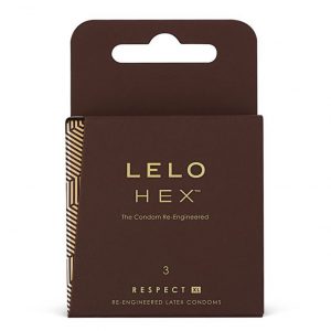 Lelo Hex XL Respect Condoms x 3
