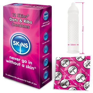 Skins Dots And Ribs Condoms x 12