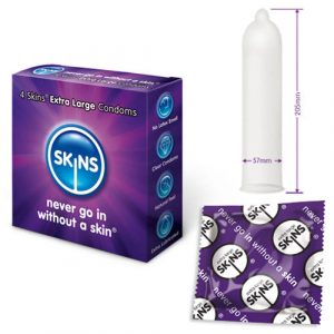 Skins Extra Large Condoms x 4