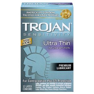 Trojan Ultra Thin Condoms x 12